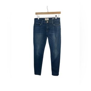 Frame denim Le Garçon‎ woman dark wash skinny ankle jeans size 25